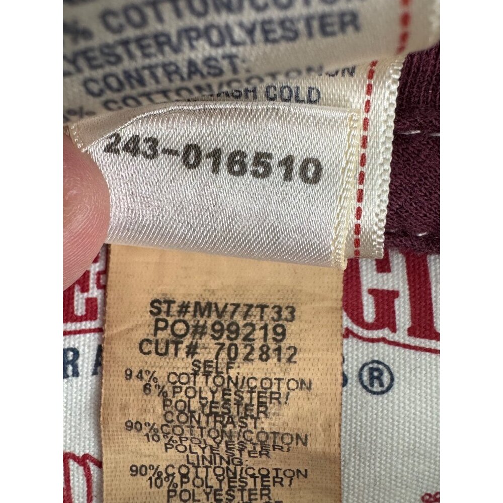 True Religion Mens XXL Maroon Hoodie Jacket Flatlock Zip LA 1956 Captain Graphic - Picture 10 of 15